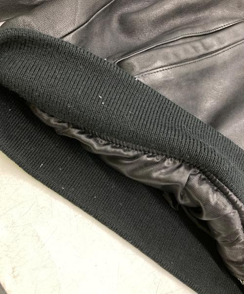 Schott（ショット）Schott (ショット) LEATHER BOWERY JACKET ブラック サイズ:XLの古着・服飾アイテム