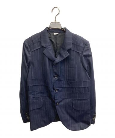 美品　コムデギャルソンオム　テーラードジャケット　ネイビー　2019AW 中古・古着通販】COMME des GARCONS HOMME DEUX (コムデギャルソン