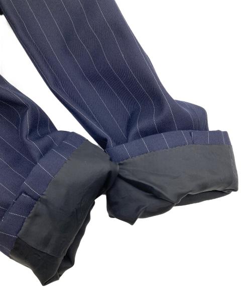 COMME des GARCONS HOMME DEUX（コムデギャルソン オム ドゥ）COMME des GARCONS HOMME DEUX (コムデギャルソン オム ドゥ) AD2019　再構築ストライプテーラードジャケット ネイビー サイズ:Sの古着・服飾アイテム