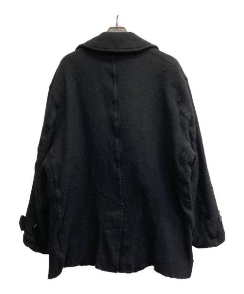 BLACK COMME des GARCONS（ブラックコムデギャルソン）BLACK COMME des GARCONS (ブラックコムデギャルソン) Pコート/AD2023 ブラック サイズ:Sの古着・服飾アイテム
