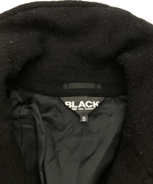 BLACK COMME des GARCONS（ブラックコムデギャルソン）BLACK COMME des GARCONS (ブラックコムデギャルソン) Pコート/AD2023 ブラック サイズ:Sの古着・服飾アイテム