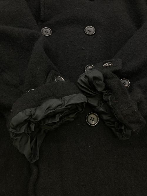 BLACK COMME des GARCONS（ブラックコムデギャルソン）BLACK COMME des GARCONS (ブラックコムデギャルソン) Pコート/AD2023 ブラック サイズ:Sの古着・服飾アイテム