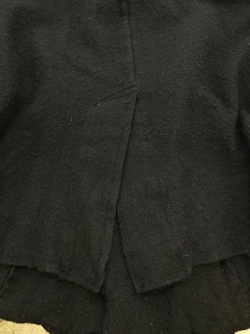 BLACK COMME des GARCONS（ブラックコムデギャルソン）BLACK COMME des GARCONS (ブラックコムデギャルソン) Pコート/AD2023 ブラック サイズ:Sの古着・服飾アイテム