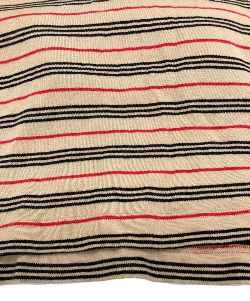 BURBERRY GOLF（バーバリーゴルフ）BURBERRY GOLF (バーバリーゴルフ) ボーダーポロシャツ ブラウン サイズ:Mの古着・服飾アイテム