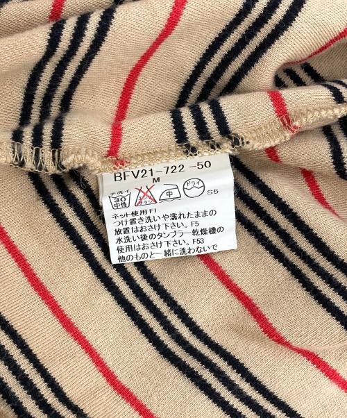 BURBERRY GOLF（バーバリーゴルフ）BURBERRY GOLF (バーバリーゴルフ) ボーダーポロシャツ ブラウン サイズ:Mの古着・服飾アイテム