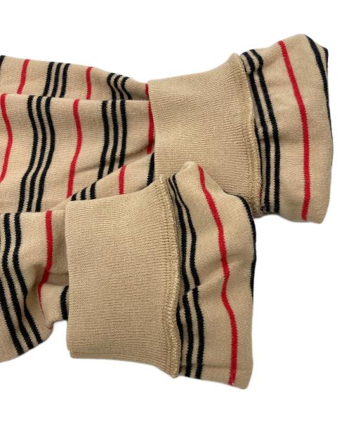 BURBERRY GOLF（バーバリーゴルフ）BURBERRY GOLF (バーバリーゴルフ) ボーダーポロシャツ ブラウン サイズ:Mの古着・服飾アイテム