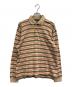 BURBERRY GOLF（バーバリーゴルフ）の古着「ボーダーポロシャツ」｜ブラウン