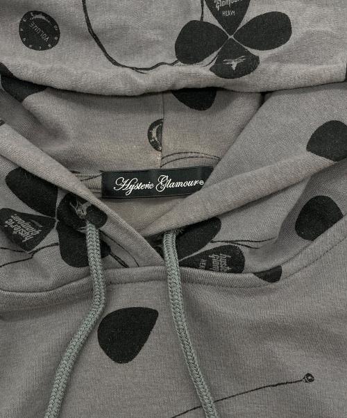 Hysteric Glamour（ヒステリックグラマー）Hysteric Glamour (ヒステリックグラマー) デザインパーカー グレー サイズ:FREEの古着・服飾アイテム