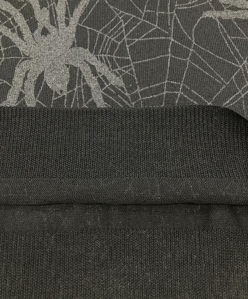 Hysteric Glamour（ヒステリックグラマー）Hysteric Glamour (ヒステリックグラマー) スパイダープリントノースリーブニット ブラック サイズ:Freeの古着・服飾アイテム