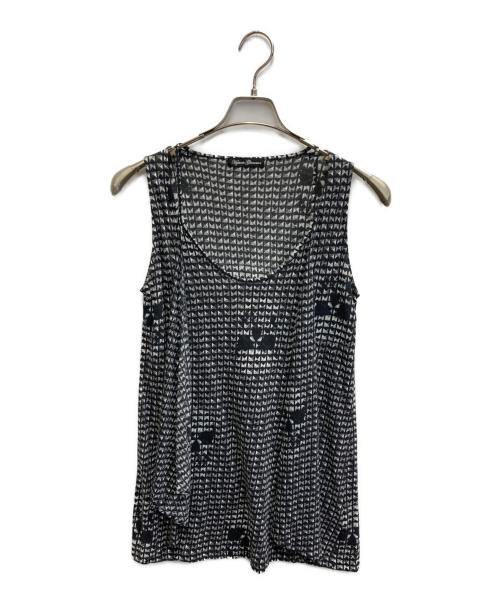 Hysteric Glamour（ヒステリックグラマー）Hysteric Glamour (ヒステリックグラマー) 幾何学プリントスカルタンクトップ ブラック サイズ:FREEの古着・服飾アイテム