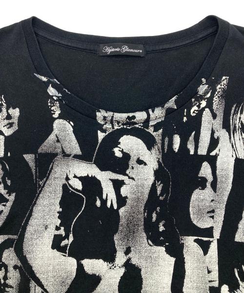 Hysteric Glamour（ヒステリックグラマー）Hysteric Glamour (ヒステリックグラマー) プリントデザインカットソー【Y2K】 ブラック サイズ:FREEの古着・服飾アイテム