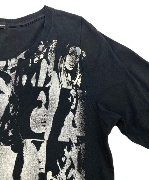 Hysteric Glamour（ヒステリックグラマー）Hysteric Glamour (ヒステリックグラマー) プリントデザインカットソー【Y2K】 ブラック サイズ:FREEの古着・服飾アイテム