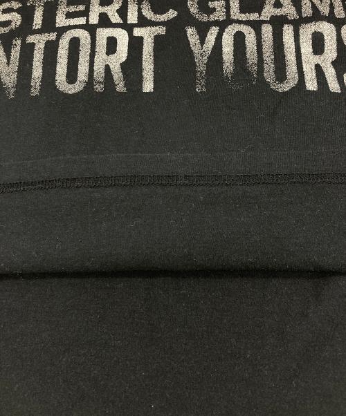 Hysteric Glamour（ヒステリックグラマー）Hysteric Glamour (ヒステリックグラマー) プリントデザインカットソー【Y2K】 ブラック サイズ:FREEの古着・服飾アイテム