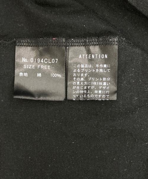 Hysteric Glamour（ヒステリックグラマー）Hysteric Glamour (ヒステリックグラマー) プリントデザインカットソー【Y2K】 ブラック サイズ:FREEの古着・服飾アイテム