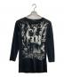Hysteric Glamour（ヒステリックグラマー）の古着「プリントデザインカットソー【Y2K】」｜ブラック