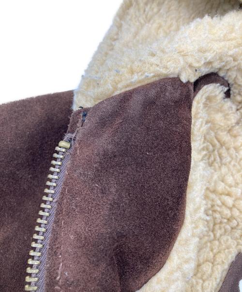 Schott（ショット）Schott (ショット) USA製　スエードレザーボアジャケット ブラウン サイズ:42の古着・服飾アイテム