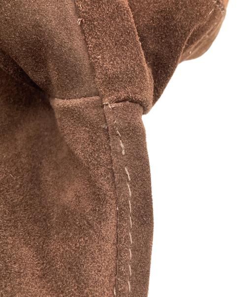 Schott（ショット）Schott (ショット) USA製　スエードレザーボアジャケット ブラウン サイズ:42の古着・服飾アイテム