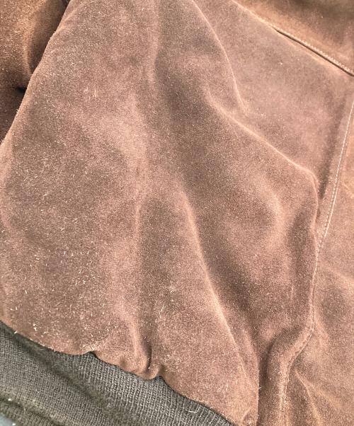 Schott（ショット）Schott (ショット) USA製　スエードレザーボアジャケット ブラウン サイズ:42の古着・服飾アイテム