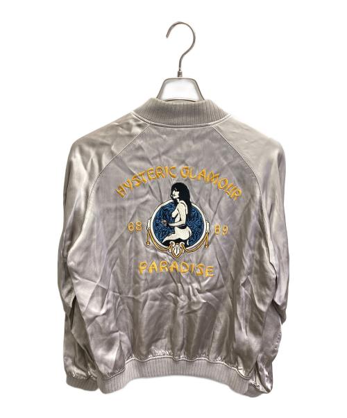 Hysteric Glamour（ヒステリックグラマー）Hysteric Glamour (ヒステリックグラマー) Paradice パラダイス スカジャンジャケット グレー サイズ:Mの古着・服飾アイテム