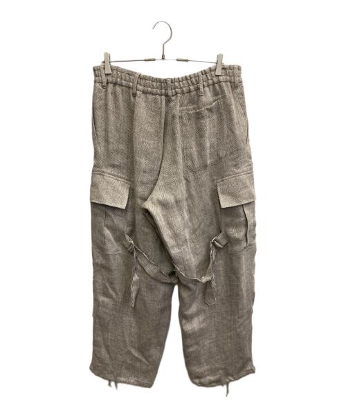 sulvam（サルバム）sulvam (サルバム) 26SS リネンカーゴボンテージパンツ グレー サイズ:Mの古着・服飾アイテム