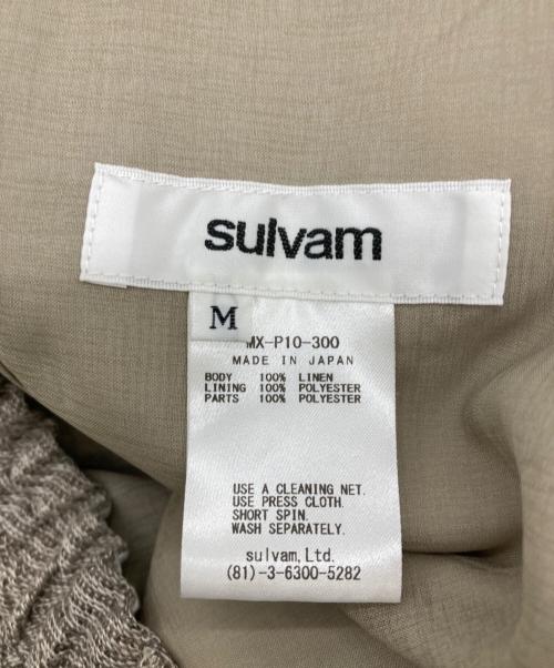 sulvam（サルバム）sulvam (サルバム) 26SS リネンカーゴボンテージパンツ グレー サイズ:Mの古着・服飾アイテム