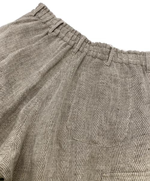 sulvam（サルバム）sulvam (サルバム) 26SS リネンカーゴボンテージパンツ グレー サイズ:Mの古着・服飾アイテム
