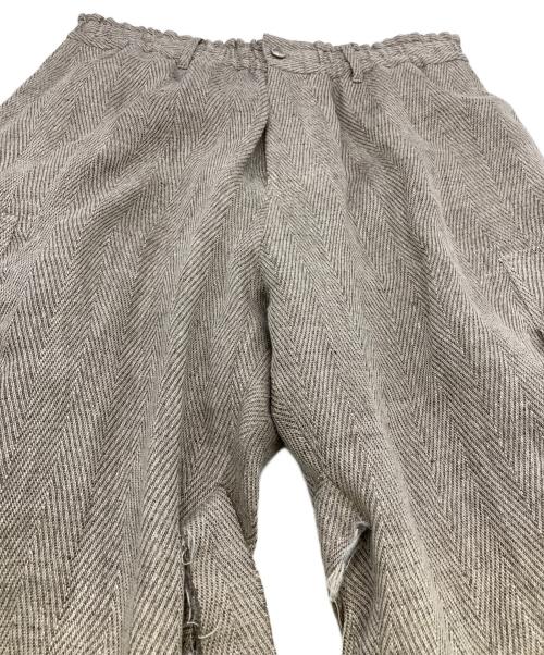 sulvam（サルバム）sulvam (サルバム) 26SS リネンカーゴボンテージパンツ グレー サイズ:Mの古着・服飾アイテム