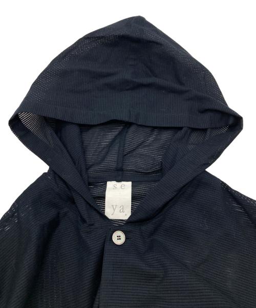 seya.（セヤ）seya. (セヤ) HOODIE SHIRT ネイビー サイズ:3の古着・服飾アイテム