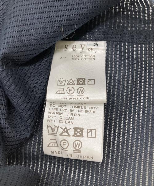 seya.（セヤ）seya. (セヤ) HOODIE SHIRT ネイビー サイズ:3の古着・服飾アイテム