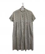 utiliteユティリテ）の古着「LIBERTY Print ヨーク切替シャツワンピース」｜ホワイト