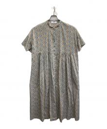 utilite（ユティリテ）の古着「LIBERTY Print ヨーク切替シャツワンピース」｜ホワイト