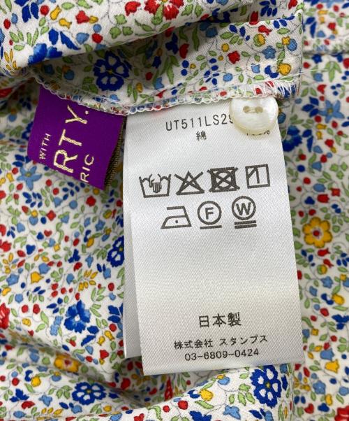 utilite（ユティリテ）utilite (ユティリテ) LIBERTY Print ヨーク切替シャツワンピース ホワイト サイズ:表記無しの古着・服飾アイテム
