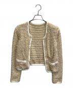 FOXEY NEWYORKフォクシーニューヨーク）の古着「ニットジャケット」｜ベージュ