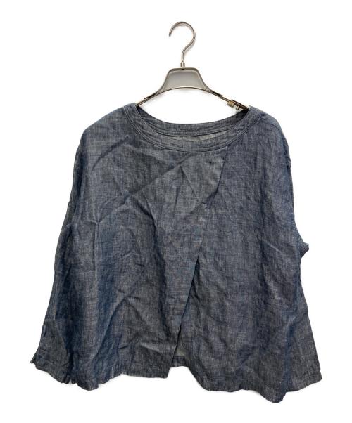 nest Robe（ネストローブ）nest Robe (ネストローブ) リネンブラウス インディゴ サイズ:不明（記載無し）の古着・服飾アイテム