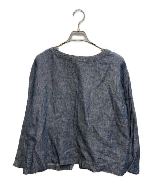 nest Robe（ネストローブ）nest Robe (ネストローブ) リネンブラウス インディゴ サイズ:不明（記載無し）の古着・服飾アイテム