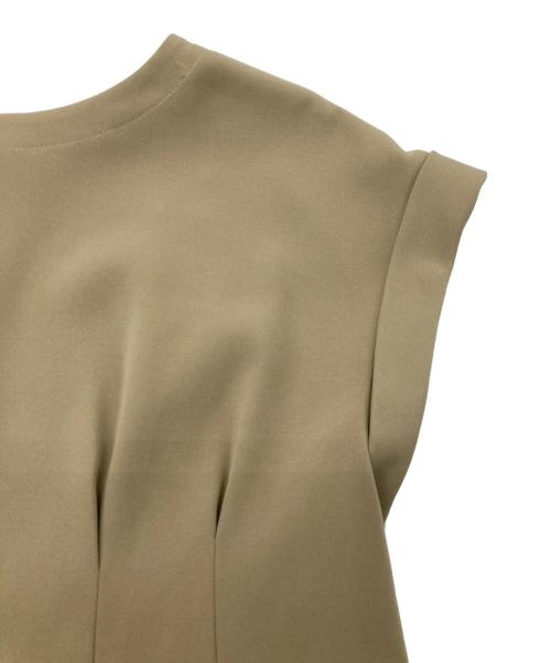 PLST（プラステ）PLST (プラステ) パールボタン2WAYブラウスパンツセットアップ ベージュ サイズ:L 未使用品の古着・服飾アイテム