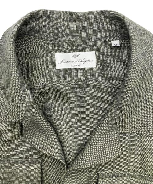 Massimo d'Augusto（マッシモダウグスト）Massimo d'Augusto (マッシモダウグスト) PIQUET ALFREDO/リネンジャケット グリーン サイズ:XSの古着・服飾アイテム