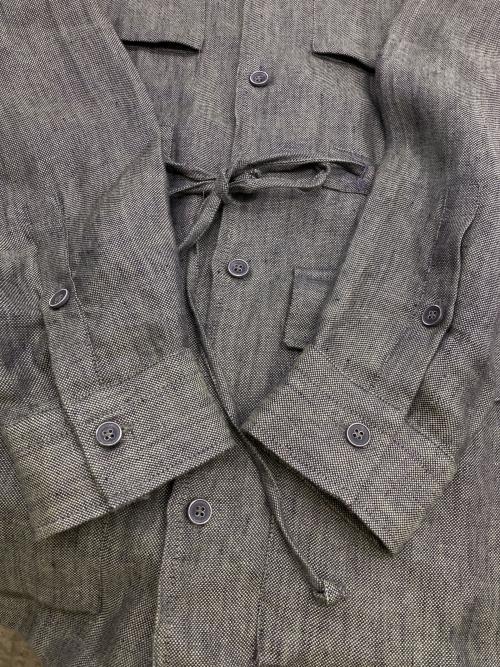 Massimo d'Augusto（マッシモダウグスト）Massimo d'Augusto (マッシモダウグスト) PIQUET ALFREDO/リネンジャケット グリーン サイズ:XSの古着・服飾アイテム
