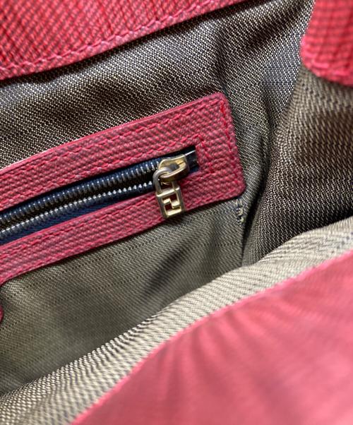 FENDI（フェンディ）FENDI (フェンディ) OLDレオパードハンドバッグ ブラウンの古着・服飾アイテム