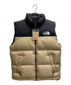 THE NORTH FACEザ ノース フェイス）の古着「Nuptse Vest」｜ベージュ×ブラック