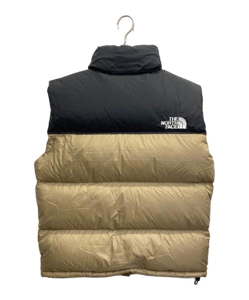 THE NORTH FACE（ザ ノース フェイス）THE NORTH FACE (ザ ノース フェイス) Nuptse Vest ベージュ×ブラック サイズ:XL 未使用品の古着・服飾アイテム