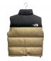THE NORTH FACE (ザ ノース フェイス) Nuptse Vest ベージュ×ブラック サイズ:XL 未使用品：20000円