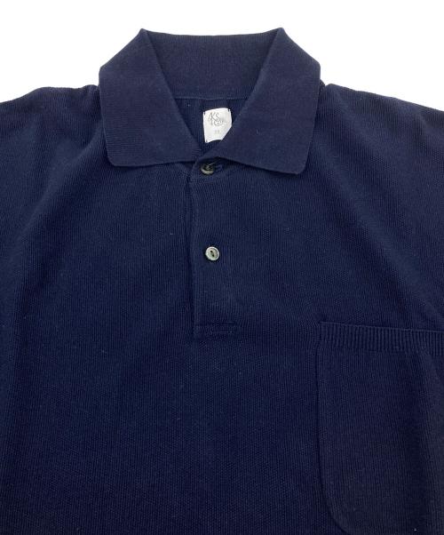 KAPTAIN SUNSHINE（キャプテンサンシャイン）KAPTAIN SUNSHINE (キャプテンサンシャイン) ポロカラーニットシャツ ネイビー サイズ:36の古着・服飾アイテム