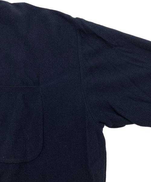 KAPTAIN SUNSHINE（キャプテンサンシャイン）KAPTAIN SUNSHINE (キャプテンサンシャイン) ポロカラーニットシャツ ネイビー サイズ:36の古着・服飾アイテム