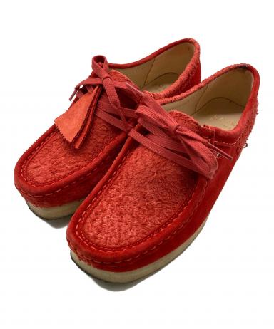 clarks クラークス ブーツ 27cm 赤 【古着】【中古】【送料無料】 中古・古着通販】CLARKS (クラークス) Wallabee/ワラビーブーツ レッド