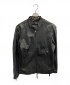 BACK NUMBERバックナンバー）の古着「レザージャケット」｜ブラック
