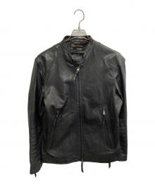 BACK NUMBER（バックナンバー）の古着「レザージャケット」｜ブラック