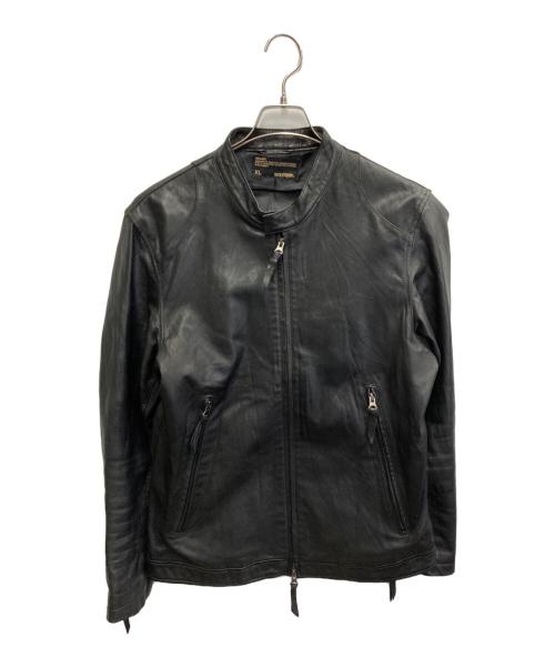 BACK NUMBER（バックナンバー）BACK NUMBER (バックナンバー) レザージャケット ブラック サイズ:XLの古着・服飾アイテム