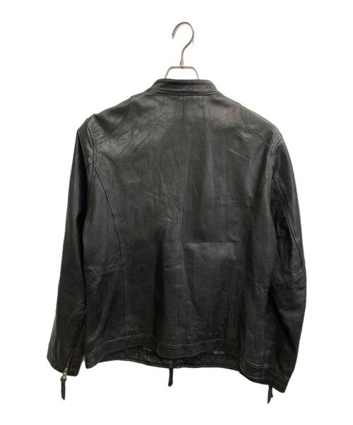 BACK NUMBER（バックナンバー）BACK NUMBER (バックナンバー) レザージャケット ブラック サイズ:XLの古着・服飾アイテム