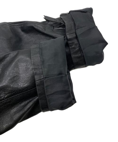 BACK NUMBER（バックナンバー）BACK NUMBER (バックナンバー) レザージャケット ブラック サイズ:XLの古着・服飾アイテム